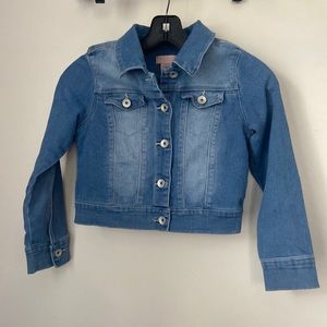 Squeeze light wash jean jacket size 10/12